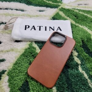 Patina Brown Leather Phone Case
